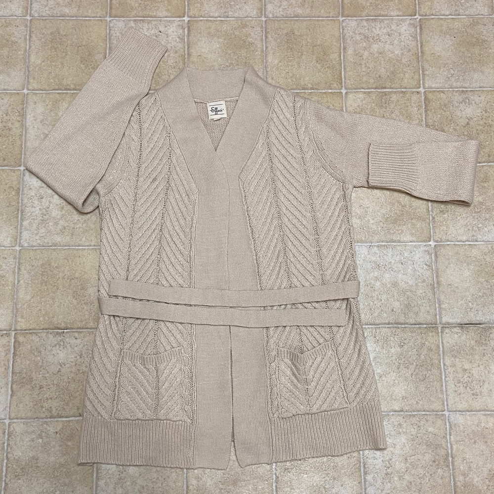 Effeci Cream Knit Sweater Size S